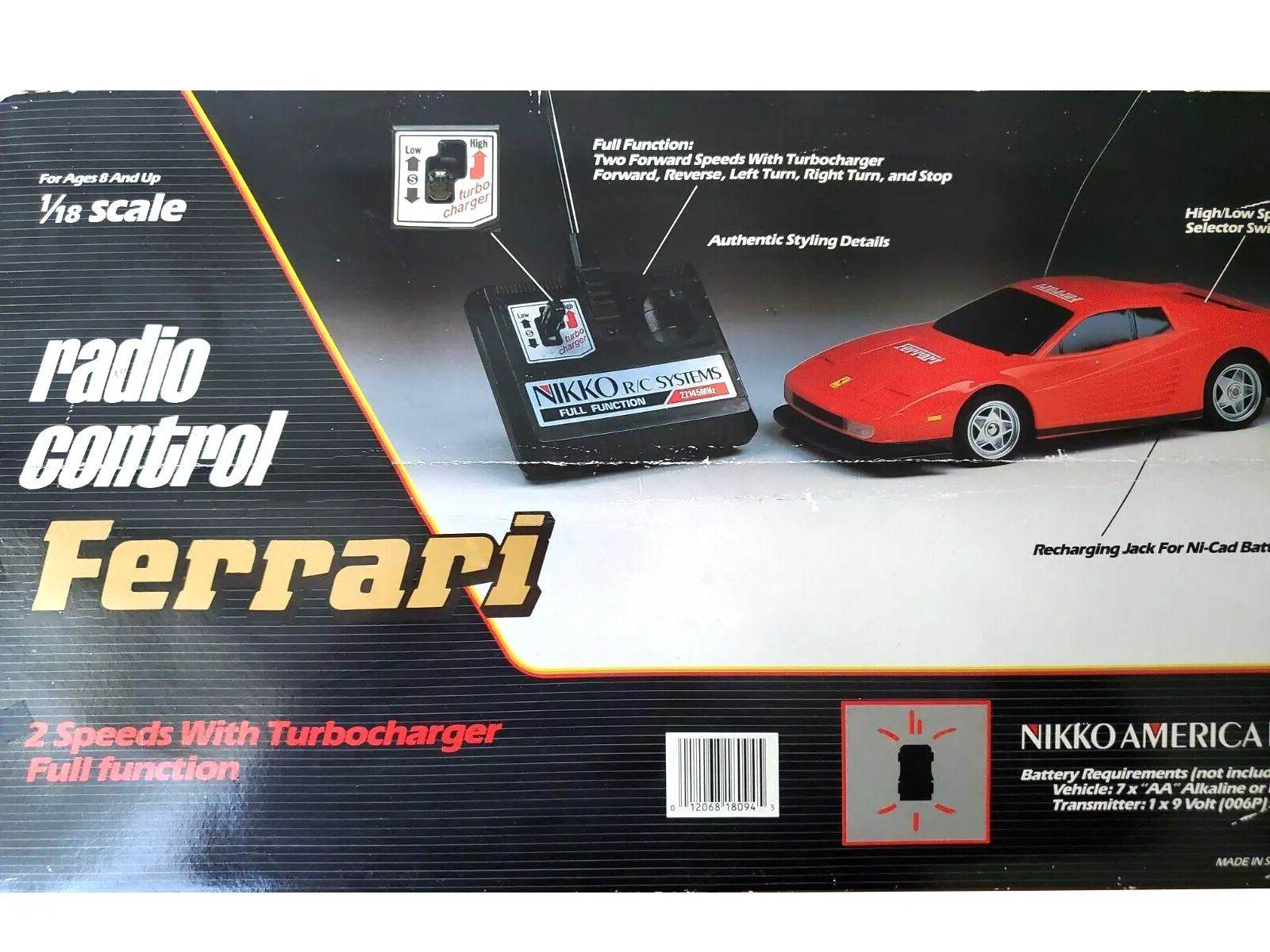 FERRARI F40 NIKKO 1989 Comme Neuf Totalement Complet Voiture Radiocommandée EUR 259,99 - FR